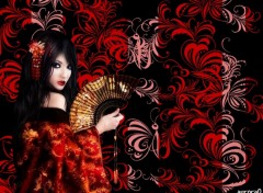 Fonds d'cran Art - Numrique Geisha