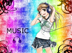 Fonds d'cran Manga Music