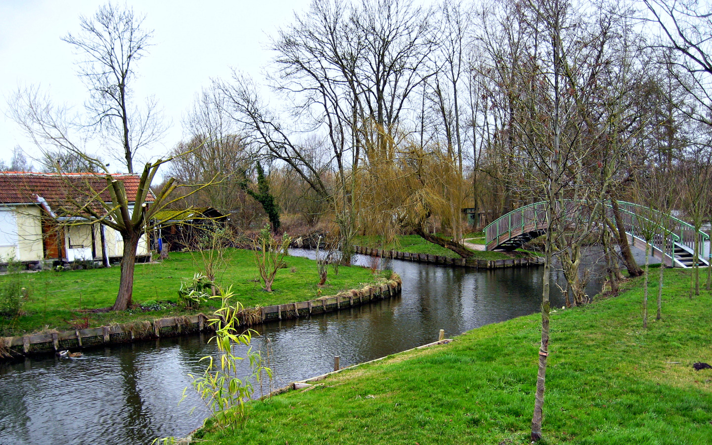 Fonds d'cran Nature Paysages SUR LES CANNAUX DE LA SOMME EN HIVER