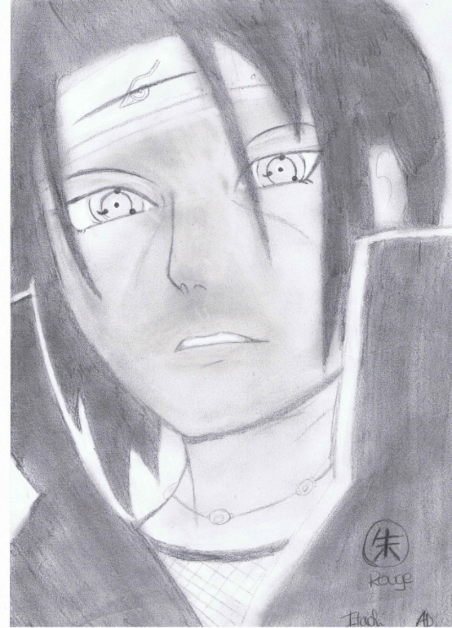 Fonds d'cran Art - Crayon Manga - Naruto Itachi