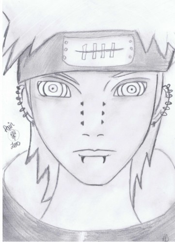 Fonds d'cran Art - Crayon Manga - Naruto Pein