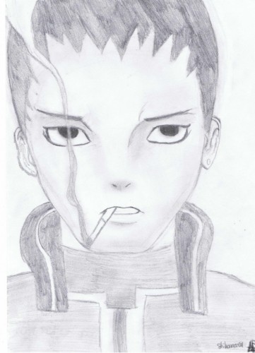 Fonds d'cran Art - Crayon Manga - Naruto Shikamaru