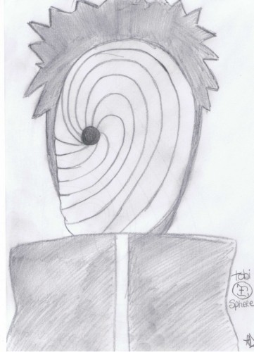 Wallpapers Art - Pencil Manga - Naruto Tobi