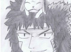 Wallpapers Art - Pencil Kiba et Akamaru