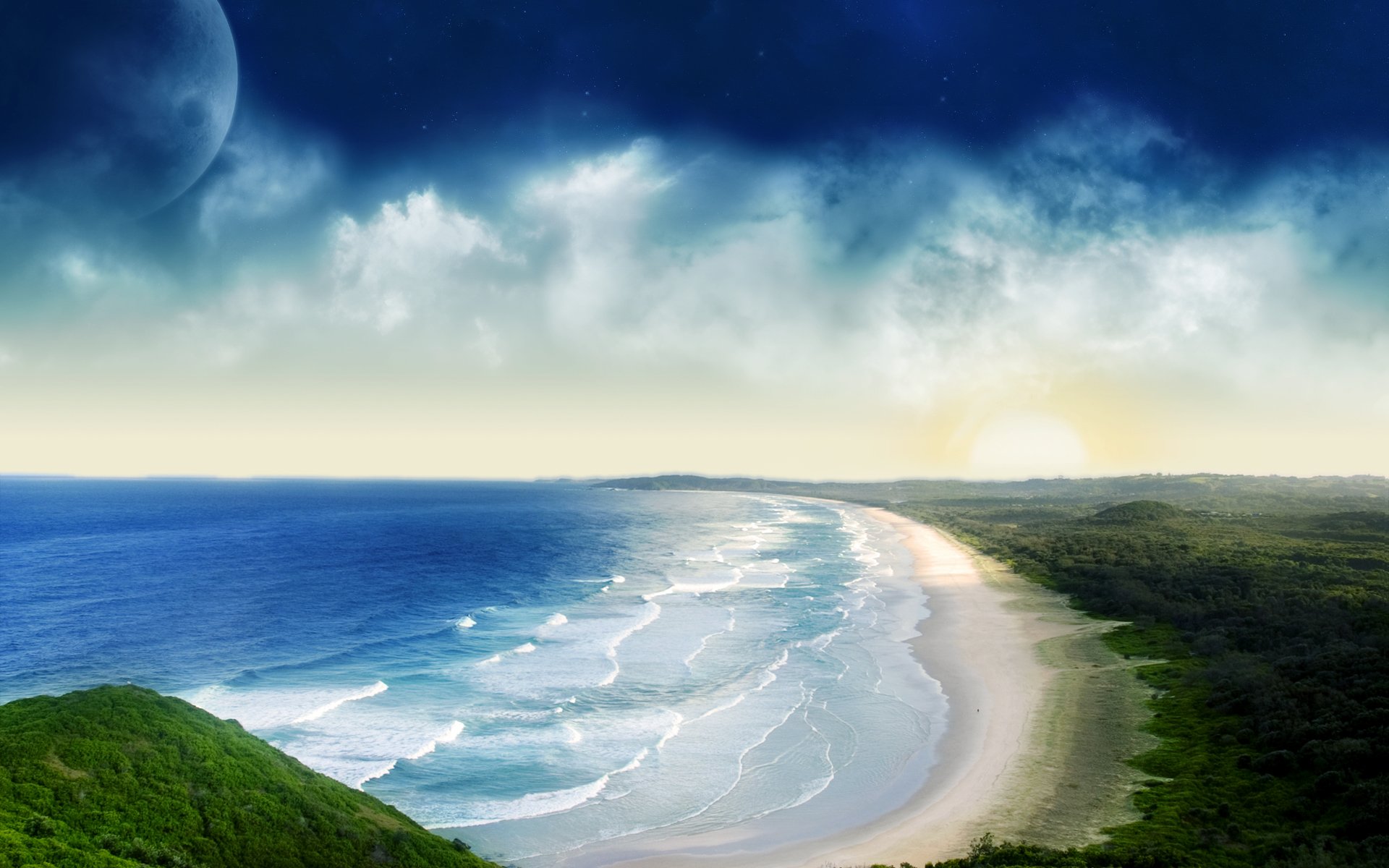 Wallpapers Digital Art Nature - Oceans, Beaches 