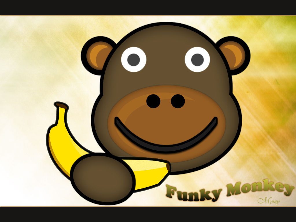 Wallpapers Digital Art Animals Funky Monkey