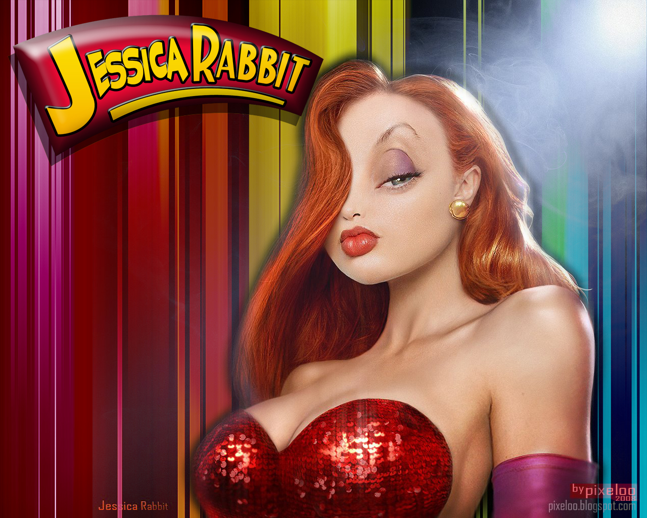 Fonds d'cran Cinma Qui veut la peau de Roger Rabbit La Vrai Jessica Rabbit