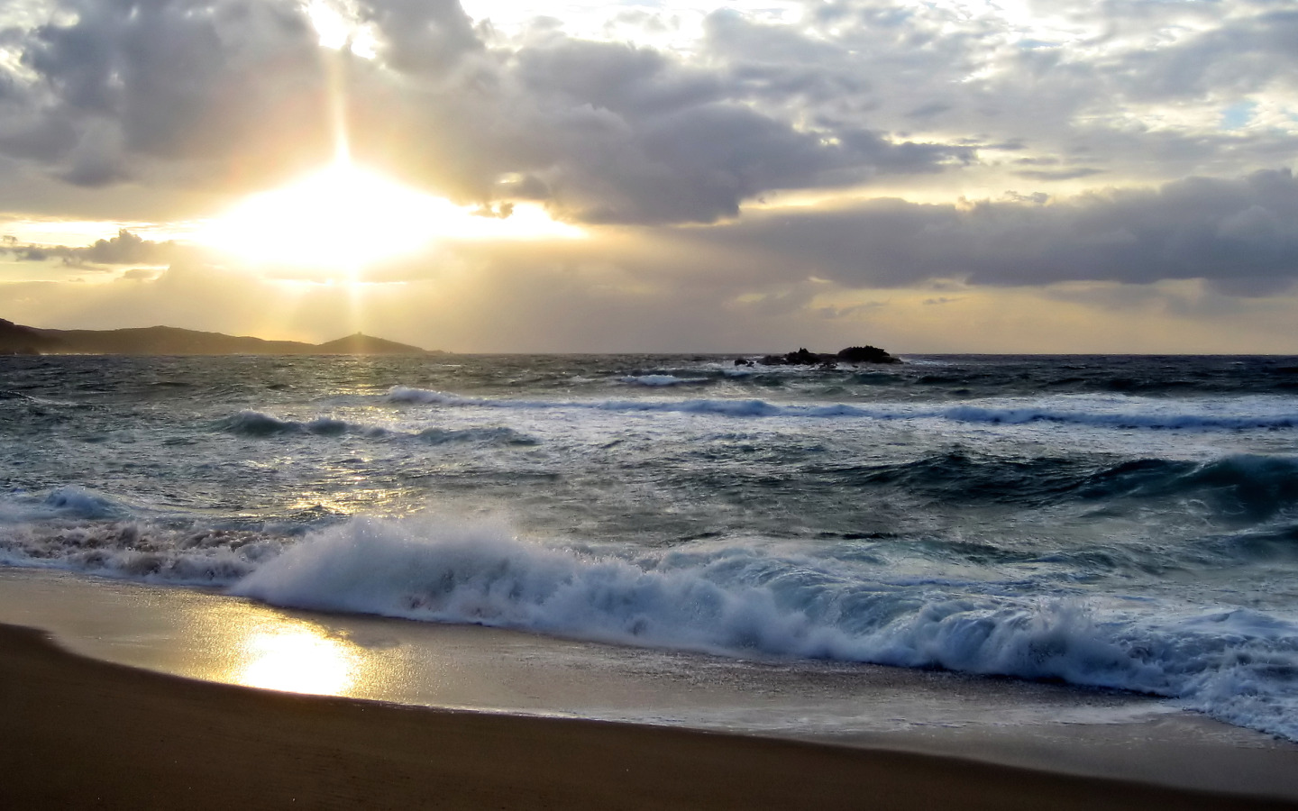 Fonds d'cran Nature Couchers et levers de Soleil PROPRIANO CORSE