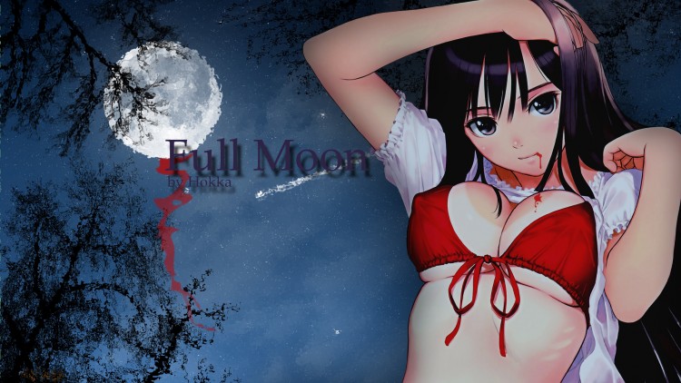 Fonds d'cran Manga Sexy Full moon