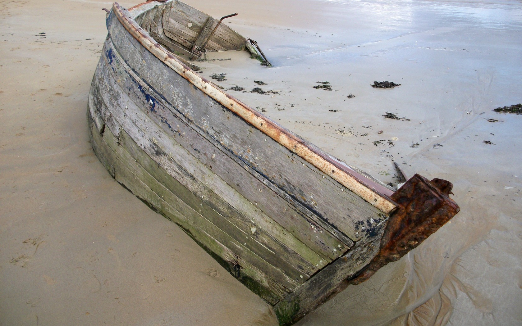 Wallpapers Boats Wrecks Epave barre d'Etel