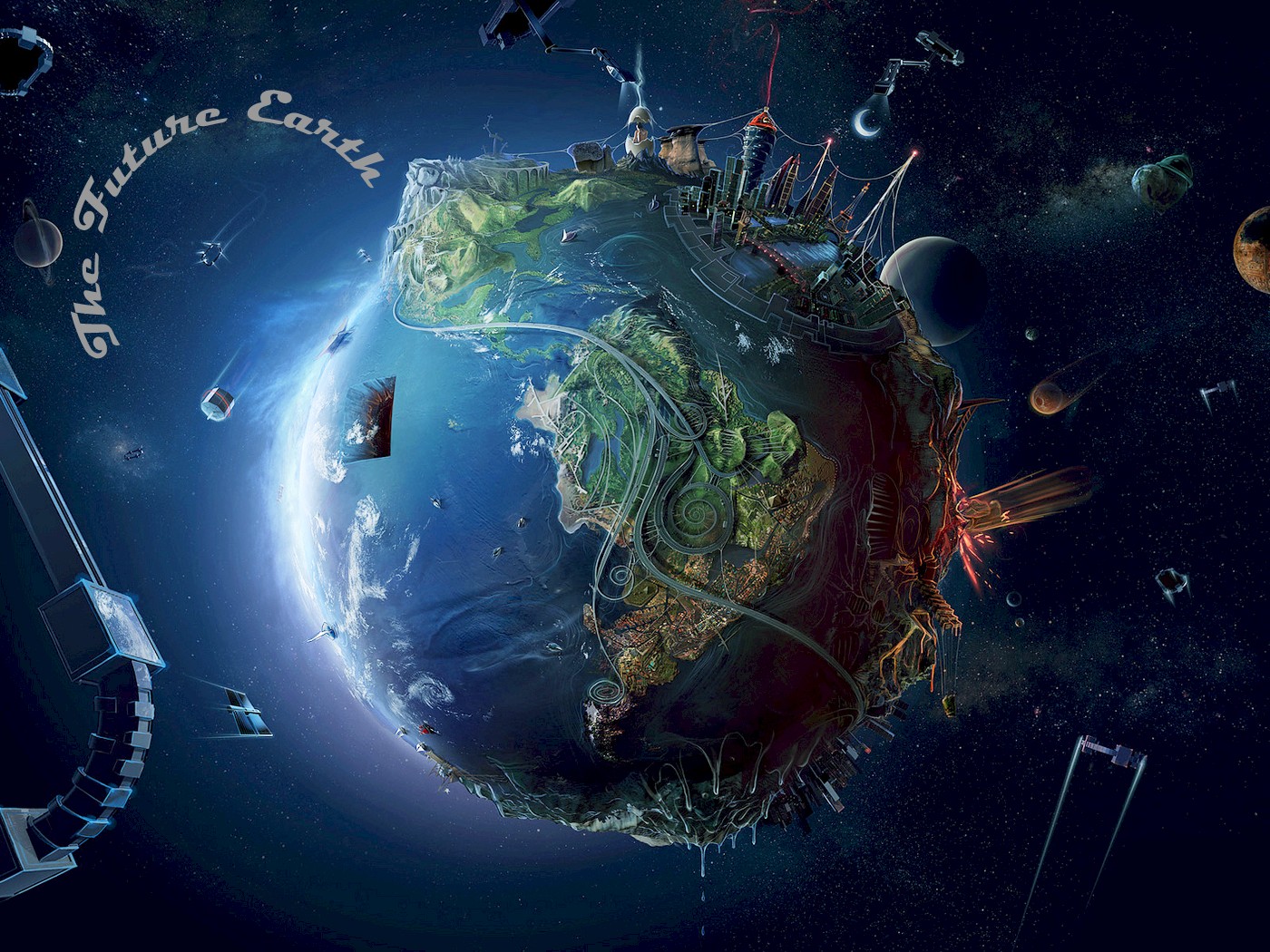 Wallpapers Digital Art Space - Universe The Future Earth