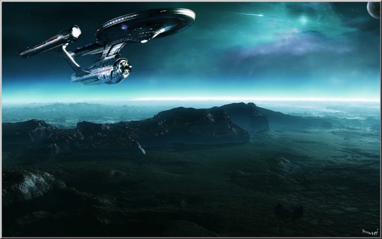 Wallpapers Digital Art Space - Universe Uss Enterprise