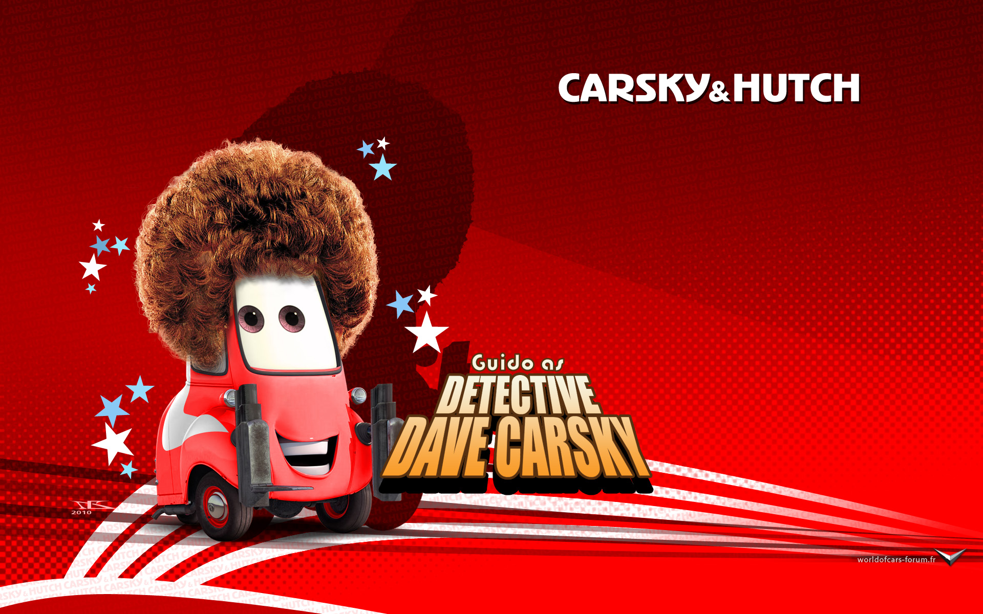 Wallpapers Cartoons Cars 1 and 2 Guido as Dave Carsky