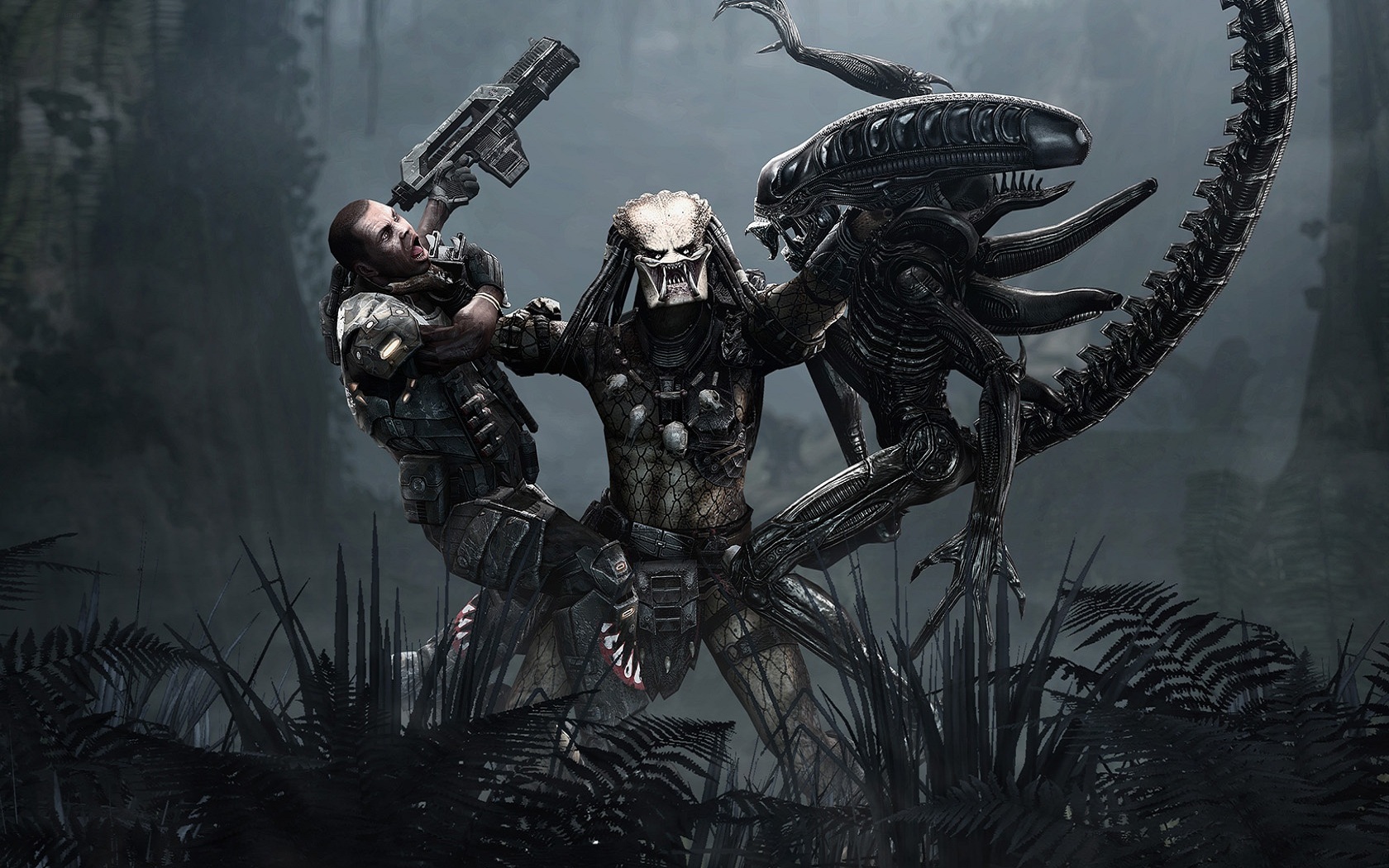 Fonds d'cran Jeux Vido Alien vs Predator: Requiem Aliens vs predator