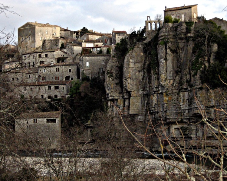 Wallpapers Nature Cliffs Balazuc village sur l'Ardche