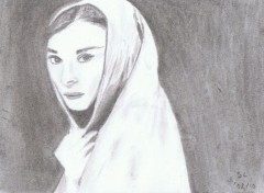 Wallpapers Art - Pencil Audrey Hepburn