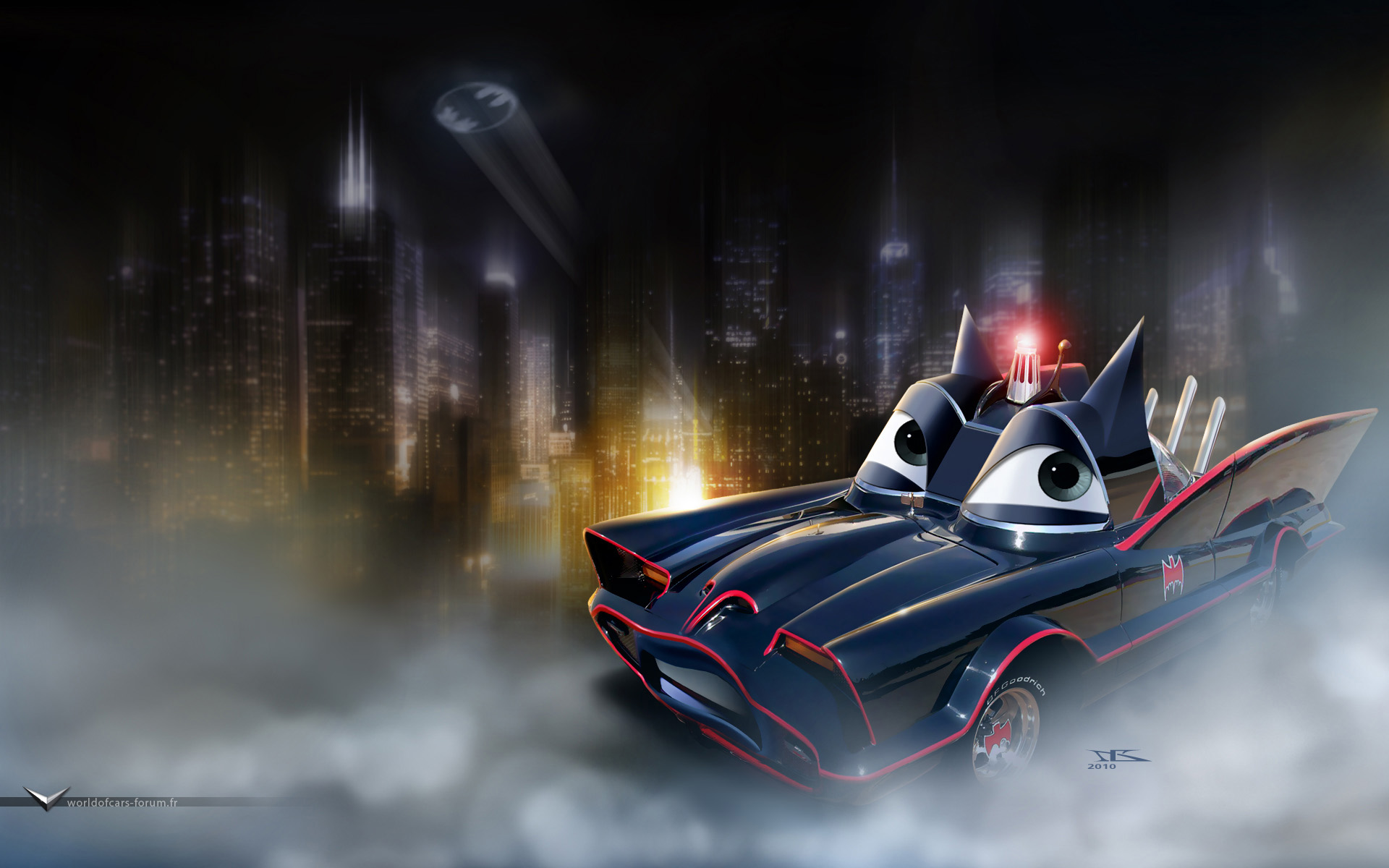 Fonds d'cran Dessins Anims Cars 1 et 2 Batmobile