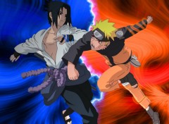 Fonds d'cran Manga Naruto contre Sasuke !