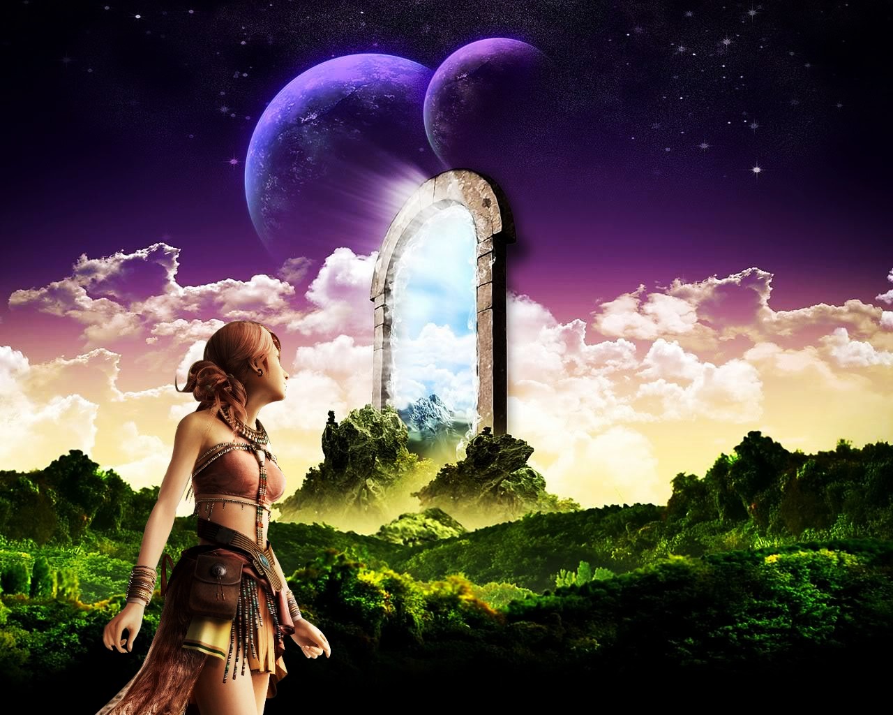 Wallpapers Digital Art Fantasy La Porte du Temps