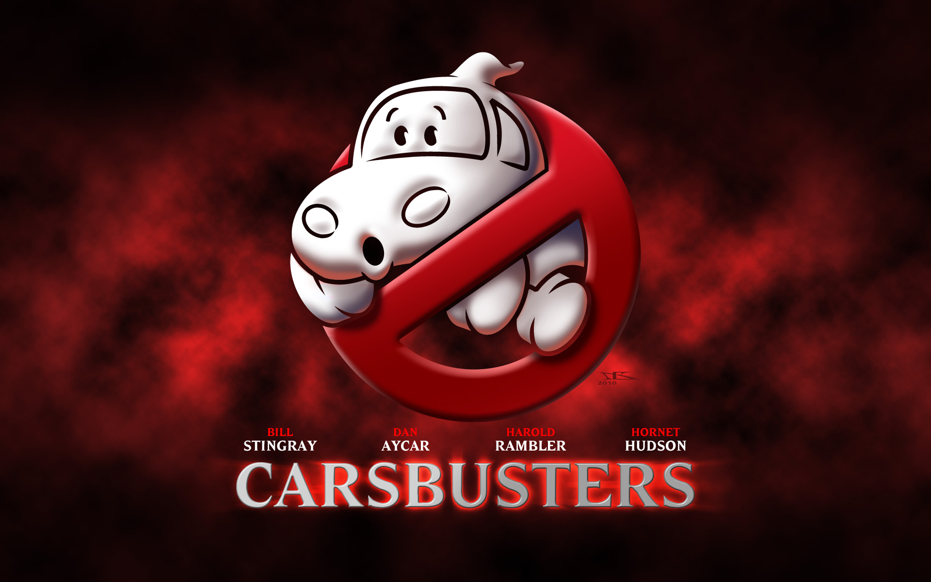 Fonds d'cran Dessins Anims Cars 1 et 2 Carsbusters - Logo