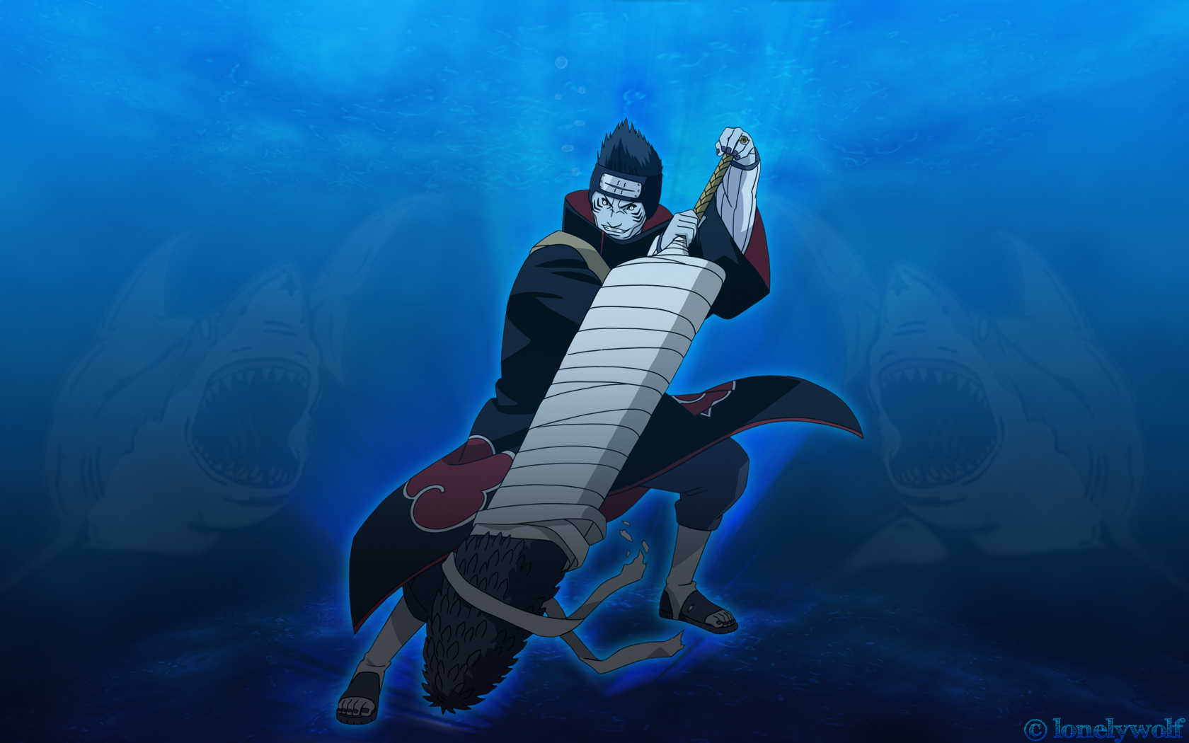 Fonds d'cran Manga Naruto Kisame The Master of The Sharks