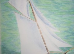 Wallpapers Art - Pencil Balade en Bateau 