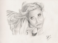 Fonds d'cran Art - Crayon Brittany Murphy