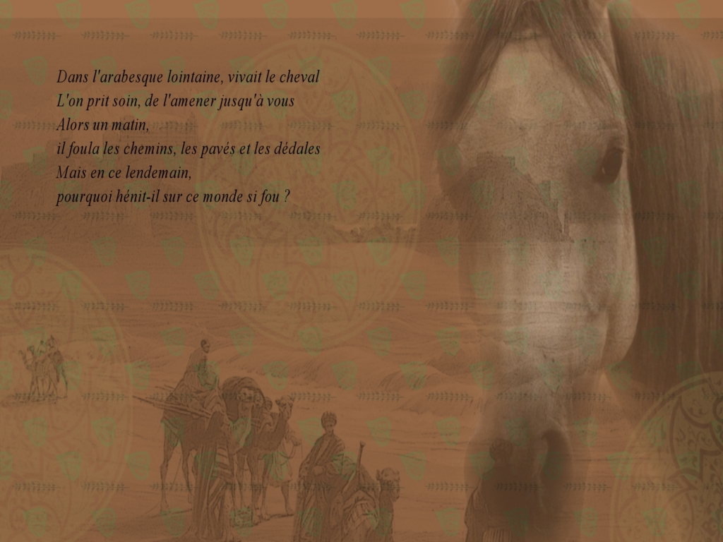 Wallpapers Digital Art Poetry - Texts Cheval