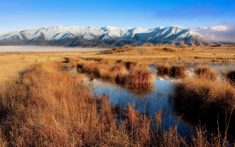 Wallpapers Nature Mountains Lake Poaka,New Zealand