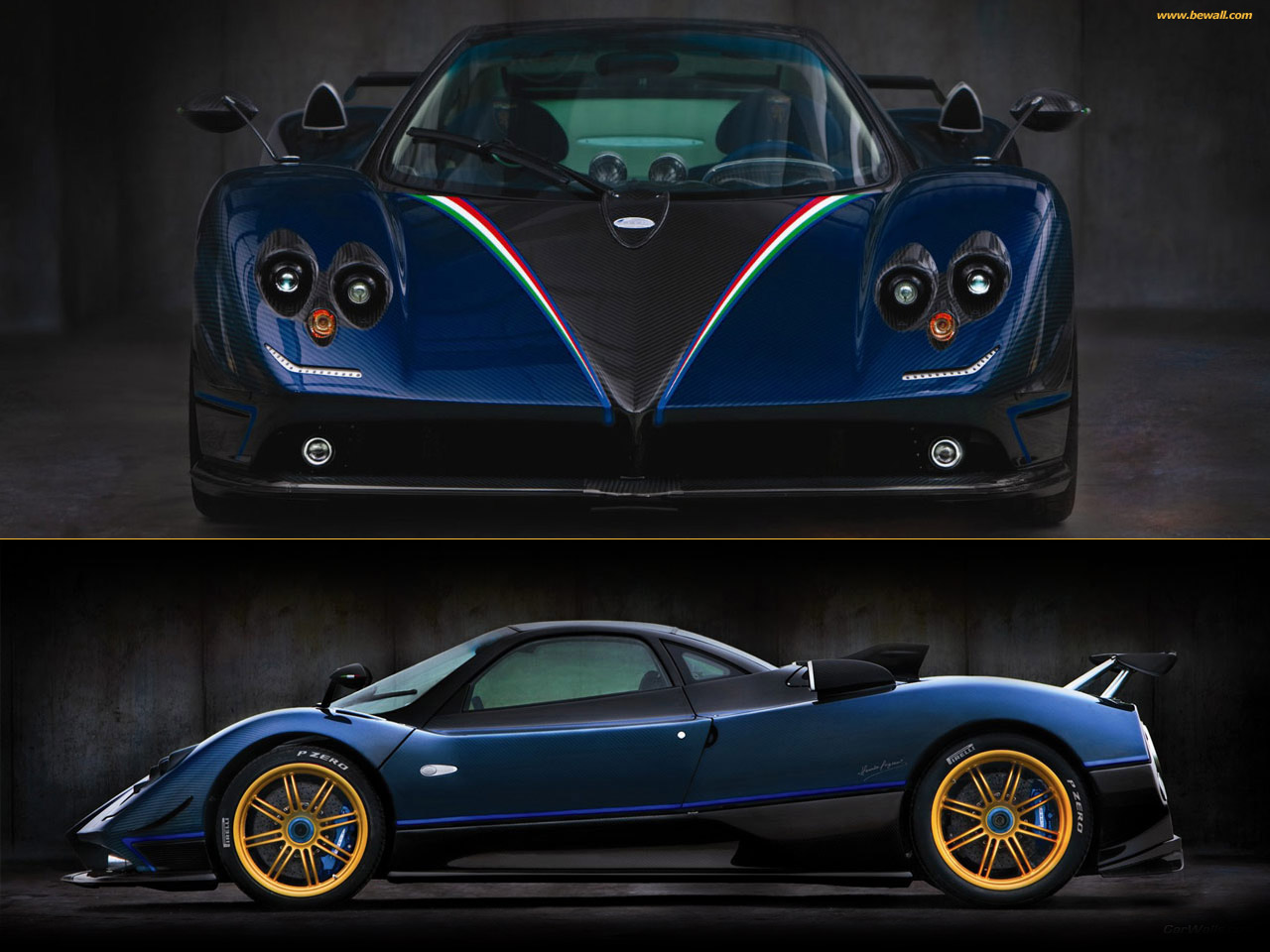 Wallpapers Cars Pagani Pagani Zonda TRICOLOR