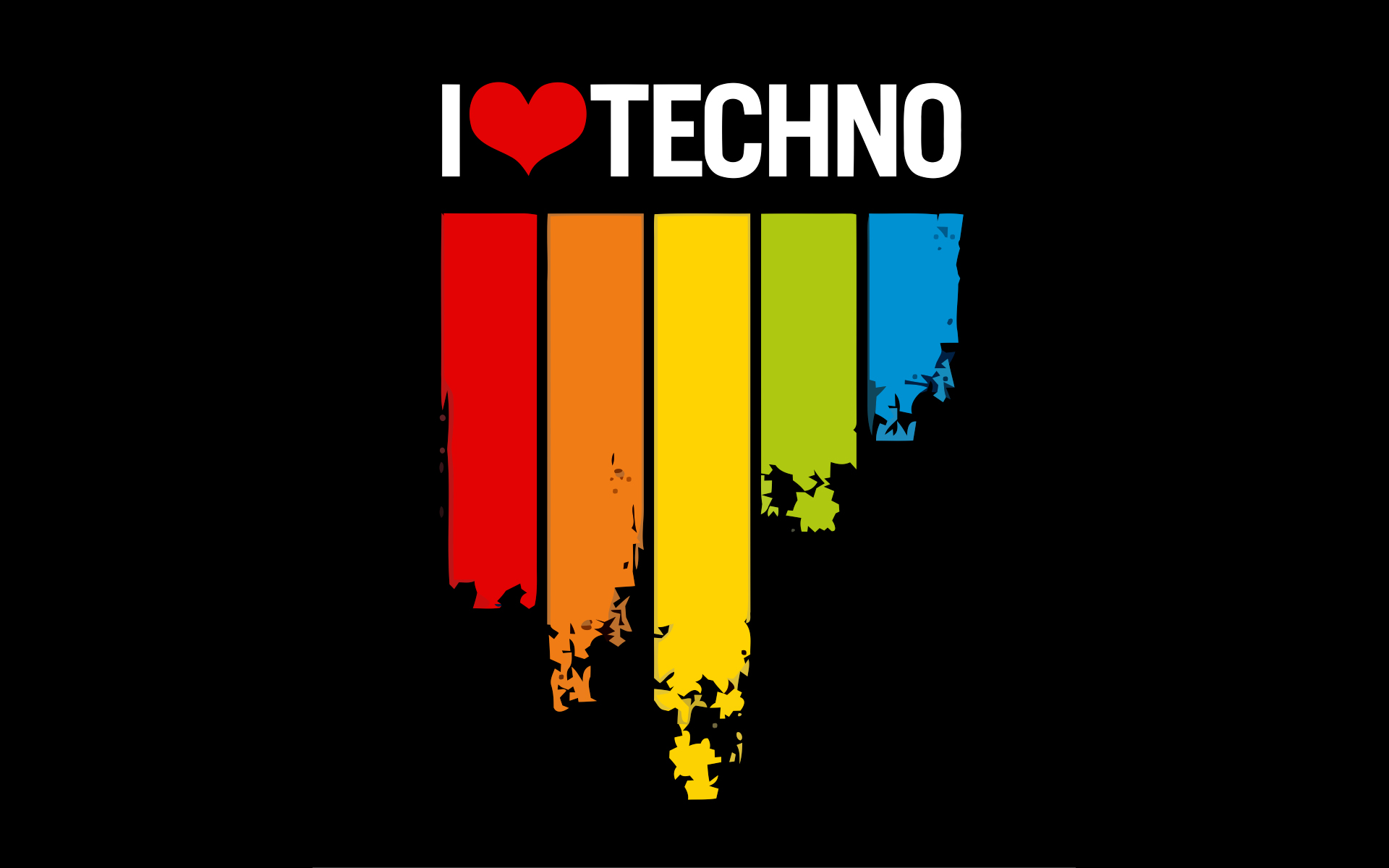 Fonds d'cran Musique Divers Techno i love techno