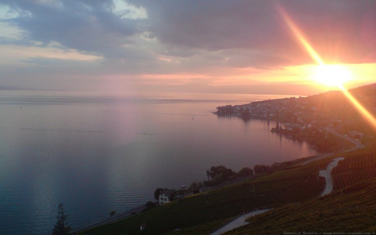 Fonds d'cran Nature Couchers et levers de Soleil Lausanne