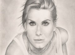 Fonds d'cran Art - Crayon Sandra Bullock