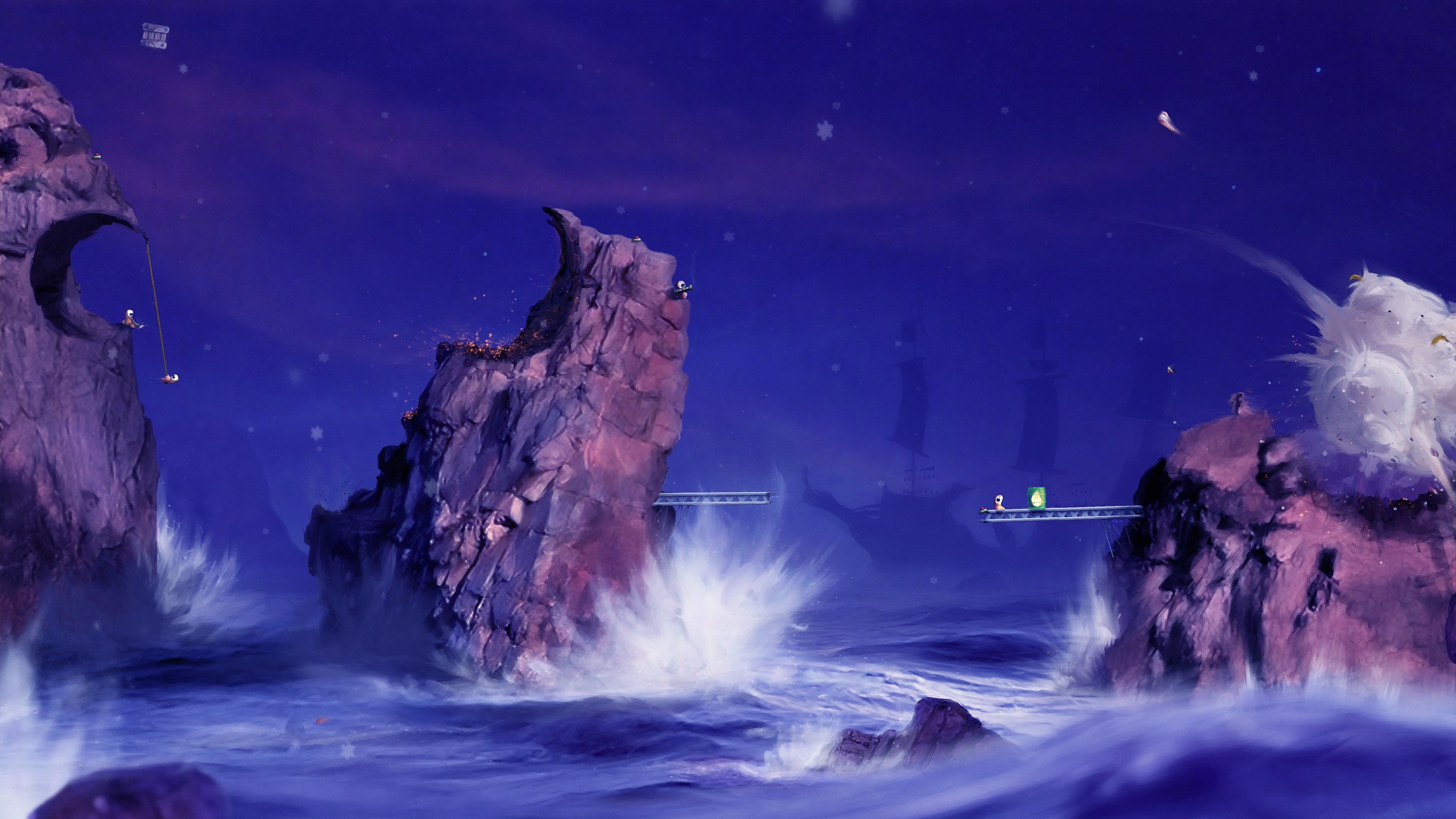 Wallpapers Video Games Worms Sea Battleground