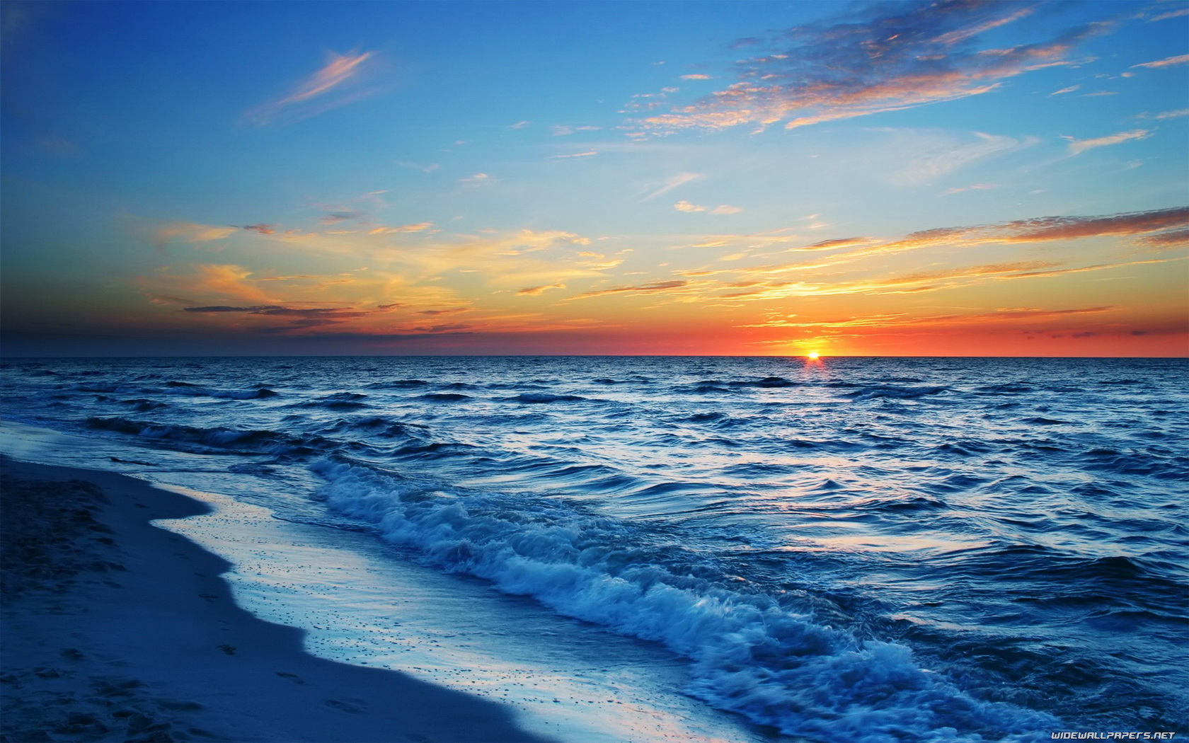 Fonds d'cran Nature Couchers et levers de Soleil Beach