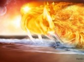 Wallpapers Fantasy and Science Fiction Cheval de feu