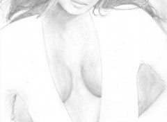 Wallpapers Art - Pencil Portrait de Carmen Electra