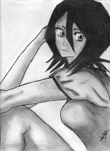 Wallpapers Art - Pencil Manga - Bleach rukia