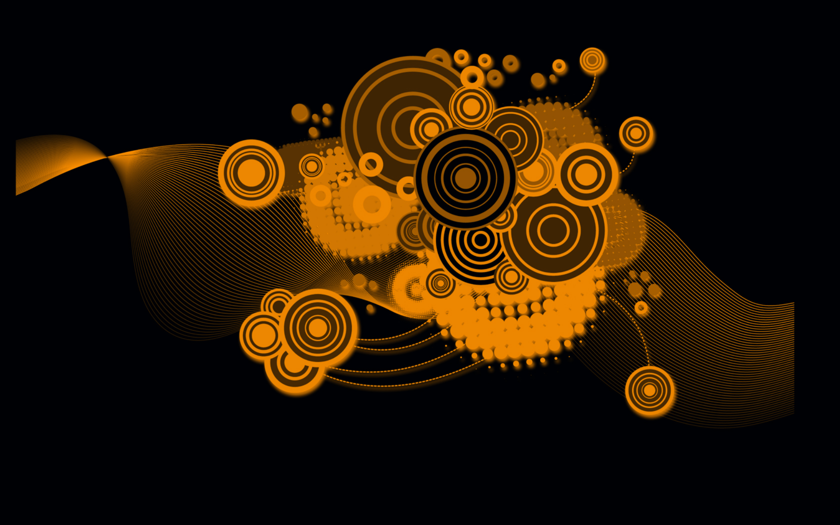 Wallpapers Digital Art Abstract electro wallpaper orange