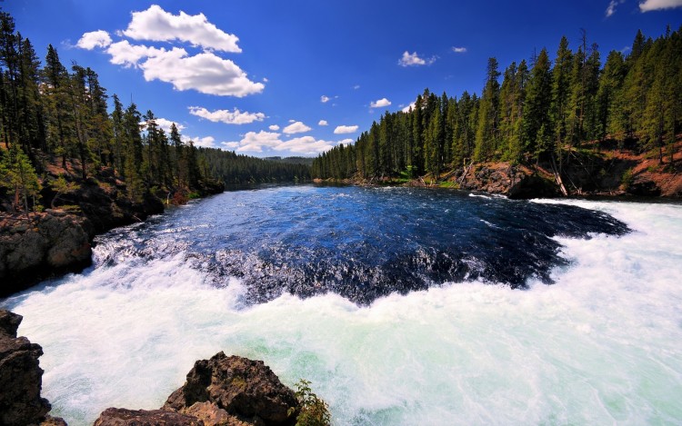 Wallpapers Nature Rivers - Torrents Yellowstone