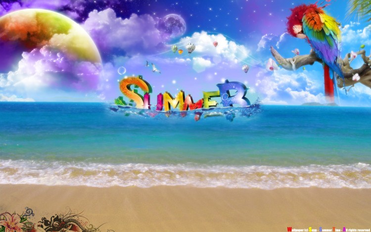 Wallpapers Digital Art Nature - Oceans, Beaches Summer Time