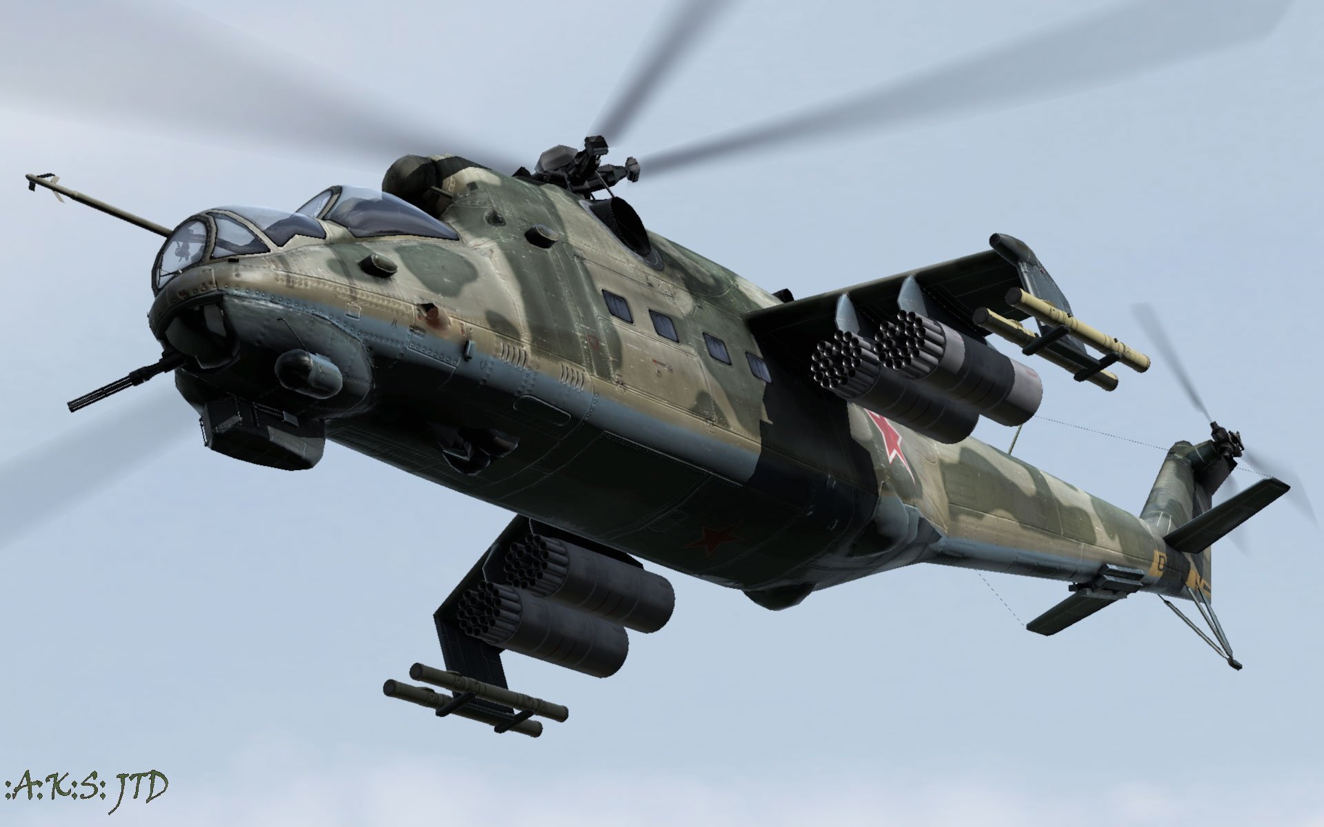 Fonds d'cran Jeux Vido ArmA : Armed Assault MI-24