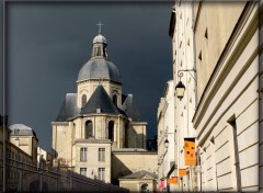 Wallpapers Constructions and architecture Eglise Saint Paul et ciel d'orage .