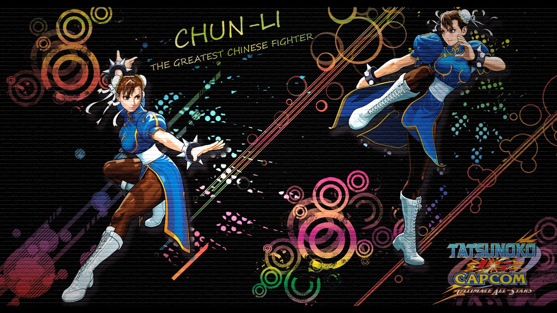 Fonds d'cran Jeux Vido Street Fighter Graffiti with Chun-Li