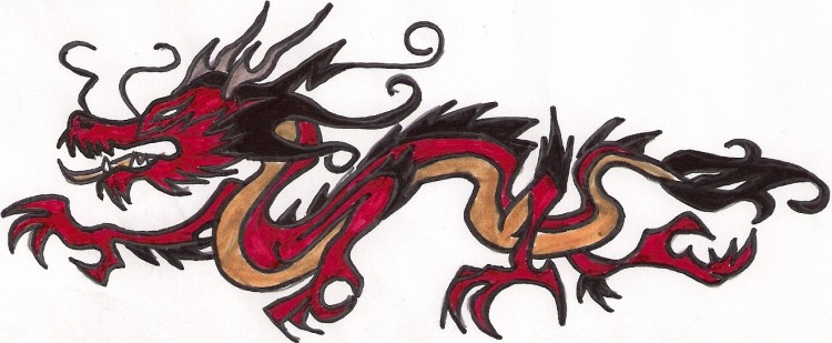 Wallpapers Art - Pencil Tattoos dragon