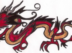 Fonds d'cran Art - Crayon dragon