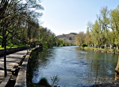 Fonds d'cran Nature Promenade au bord du Gave  Lourdes