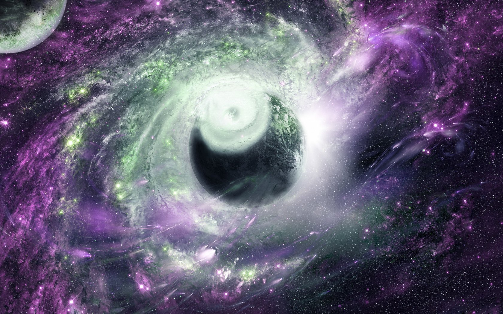 Wallpapers Digital Art Space - Universe L'oeil du cyclone