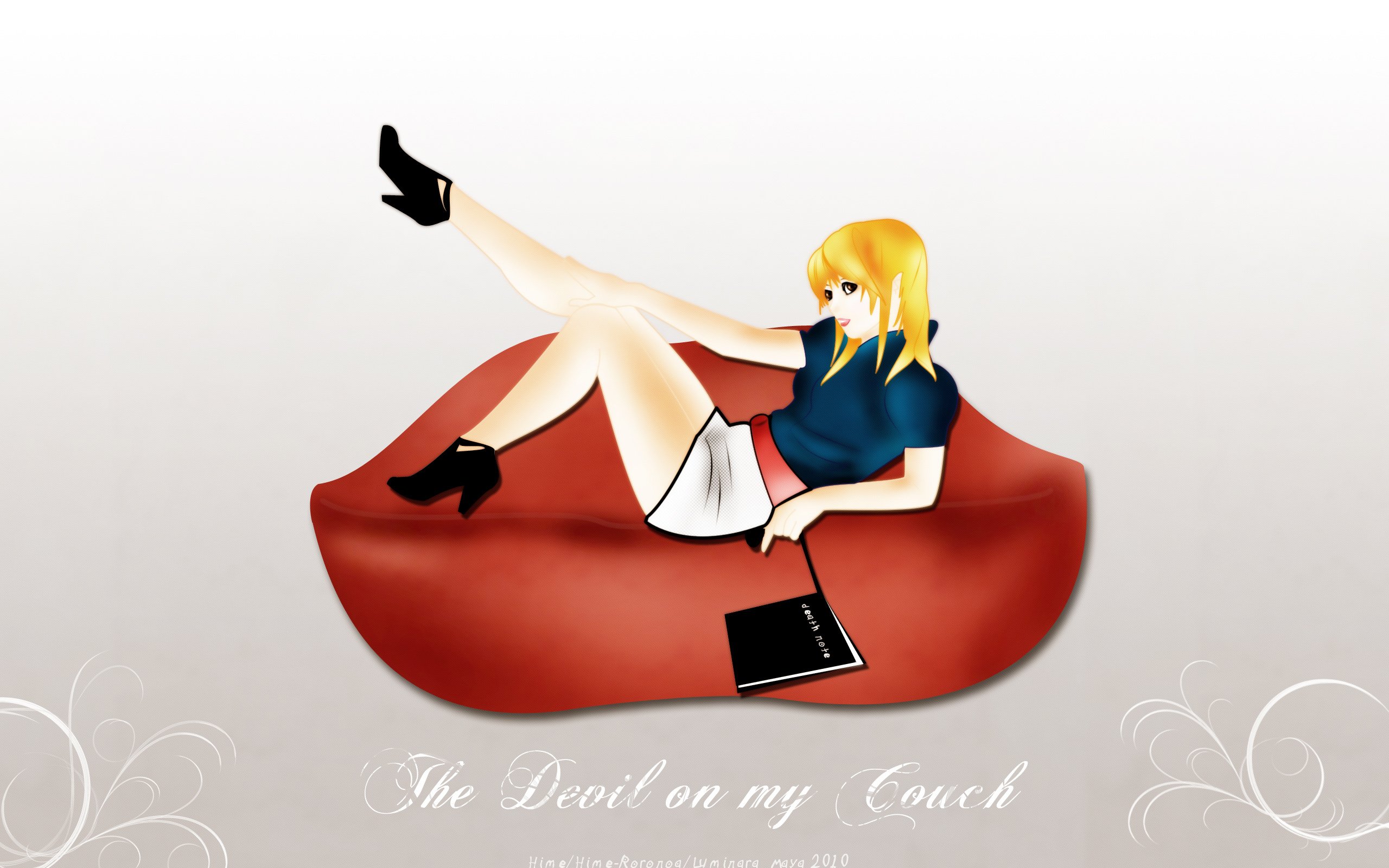 Fonds d'cran Manga Death Note the devil on my couch