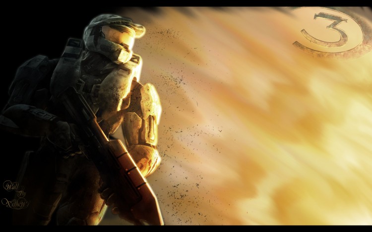 Fonds d'cran Jeux Vido Halo 3 Explosion